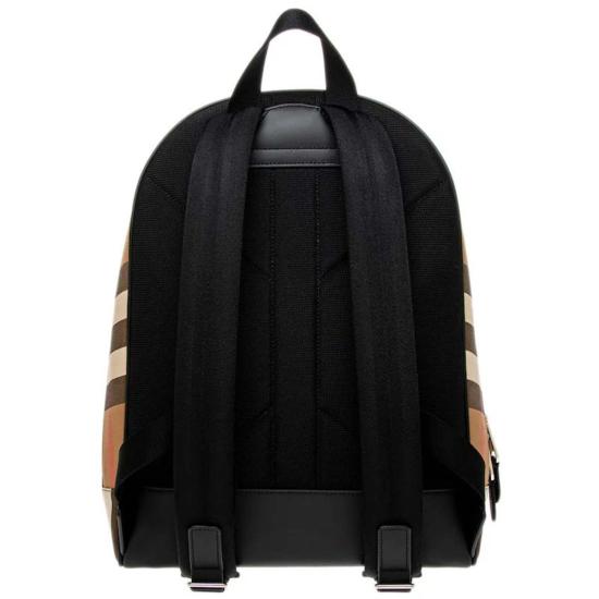  버버리 백팩 제프 캔버스  토프 브라운 Ip 체크 - BURBERRY