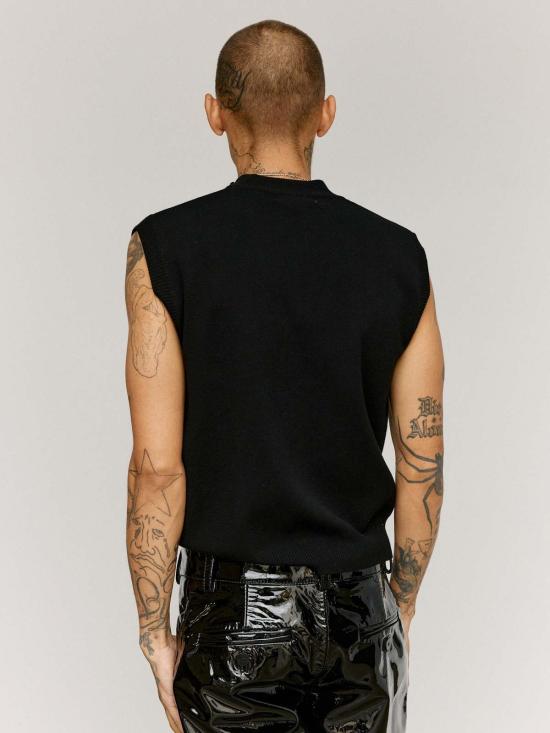  어니스트 더블유 베이커 폴로 티셔츠 어니스트 W. 베이커 비스코스 지퍼 민소매 폴로 셔츠 - ERNEST W. BAKER