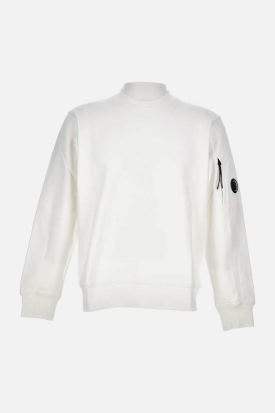  씨피 컴퍼니 긴팔 티셔츠 C.P. 컴퍼니 크루넥 스웨트셔츠 화이트