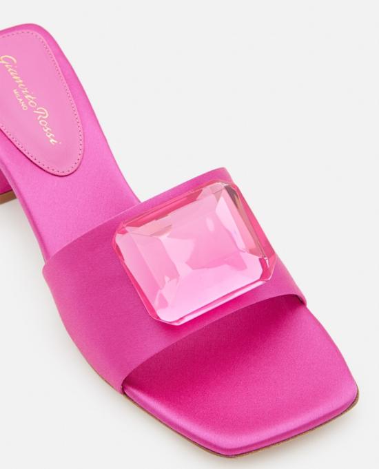  지안비토로시 샌들 지안비토 로시 45mm 새틴  핑크 - GIANVITO ROSSI