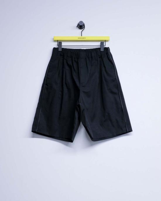  [키즈] 쥐알텐케이 쇼츠/버뮤다 아동용 10K 사이즈 블랙 파이핑 립스톱 반바지