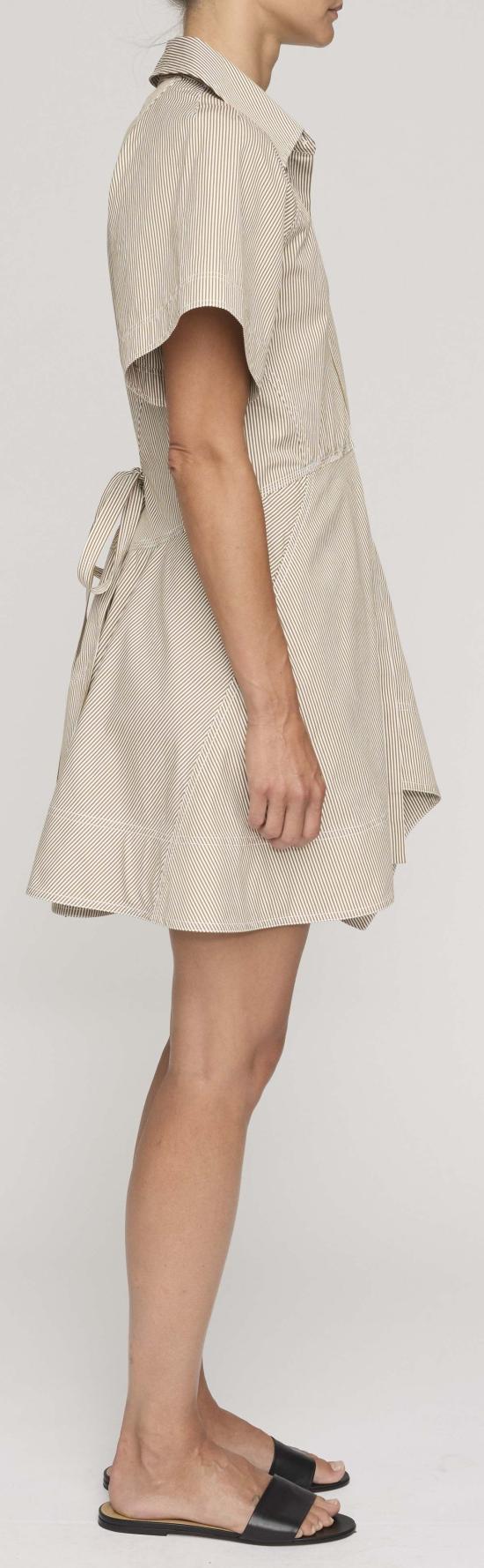  에이엘씨 숏 원피스 A.L.C. 줄리 드레스 펄/에이징 브론즈 - A.L.C.