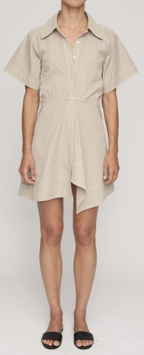  에이엘씨 숏 원피스 A.L.C. 줄리 드레스 펄/에이징 브론즈