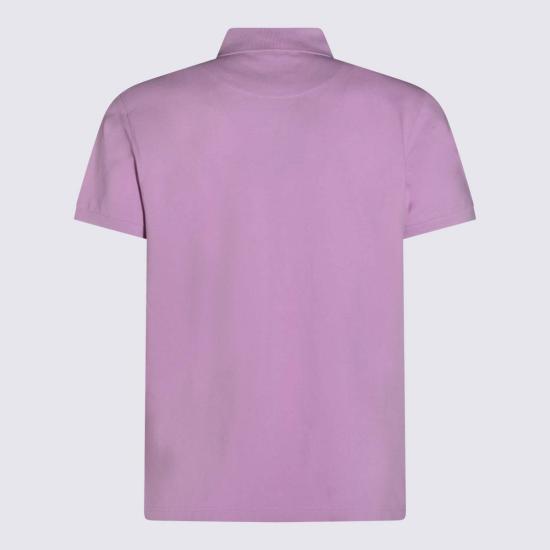  에트로 폴로 티셔츠 핑크 코튼 폴로 셔츠 - ETRO