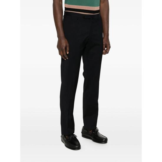  인코텍스 스트레이트 팬츠 블랙 - INCOTEX