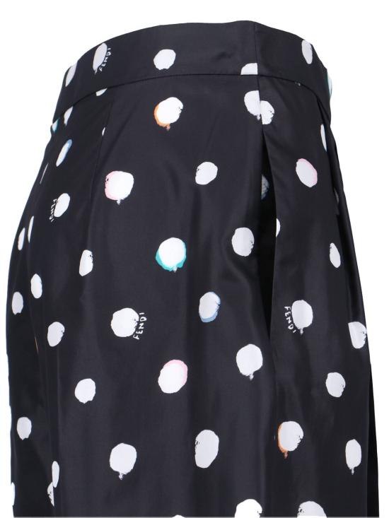  펜디 스트레이트 팬츠 팔레나 와이드 팬츠 블랙 - FENDI