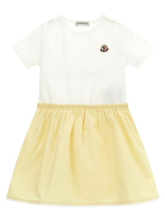  [키즈] 몽클레어 원피스 몽클레르 로고 패치 아동용 드레스 멀티컬러