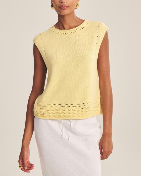  벨벳 반팔 티셔츠 바니 캡 슬리브 크루넥 탑 버터