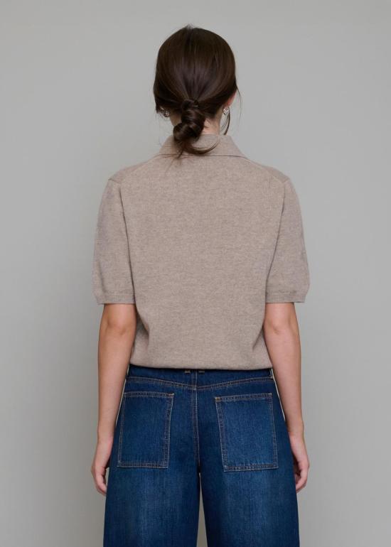  TT Studios 폴로 티셔츠 Tt Studios 다코타 캐시미어 셔츠 베이지 - TT STUDIOS