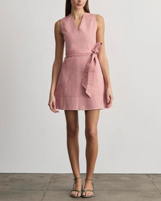  타냐 테일러 숏 원피스 레이나 드레스 로즈 쿼츠 - TANYA TAYLOR