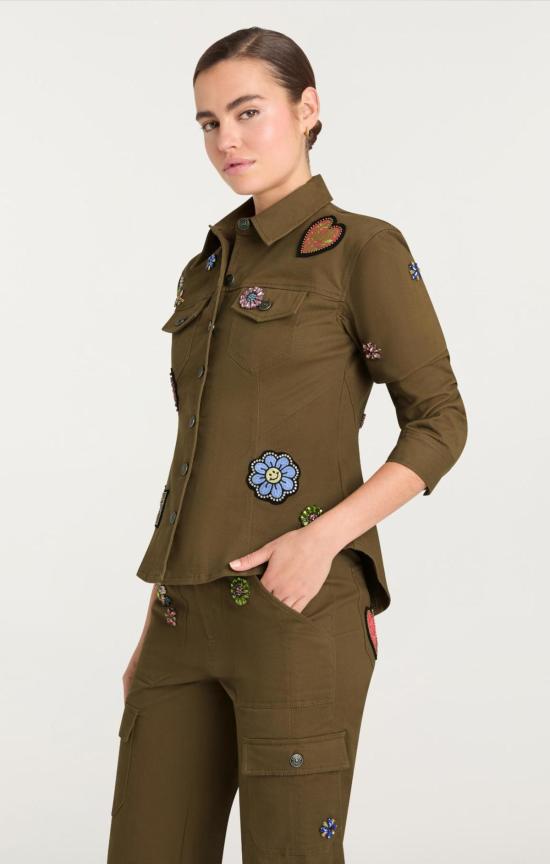  샹크 아 세트 자켓 Cinq à Sept 레트로 러브 캐년 재킷 - CINQ A SEPT