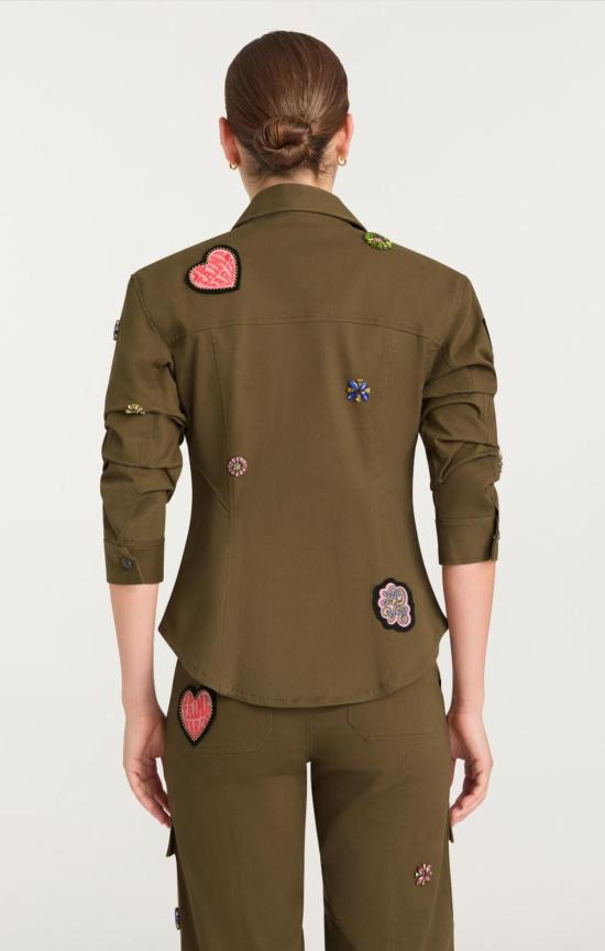  샹크 아 세트 자켓 Cinq à Sept 레트로 러브 캐년 재킷 - CINQ A SEPT