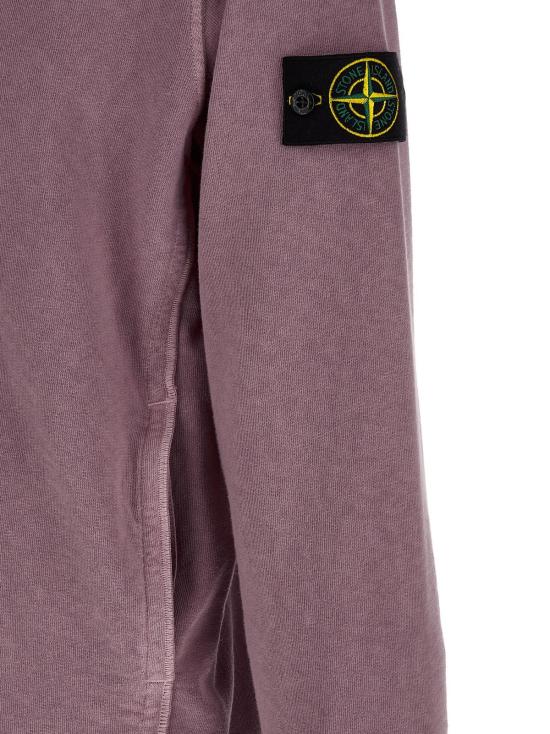  스톤 아일랜드 긴팔 티셔츠 6100032 퍼플 후드티 - STONE ISLAND