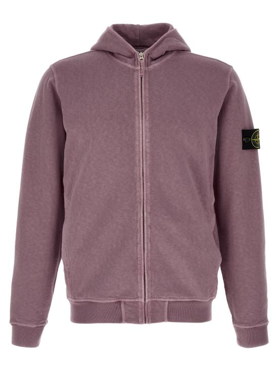  스톤 아일랜드 긴팔 티셔츠 6100032 퍼플 후드티