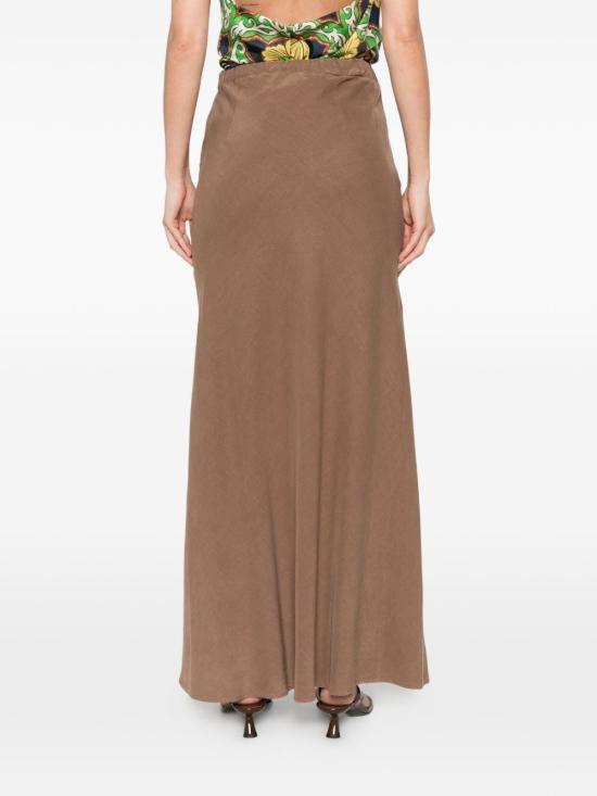 26SS 바잘 디럭스 미디 스커트 S1199 2000206 Brown - BAZAR DELUXE