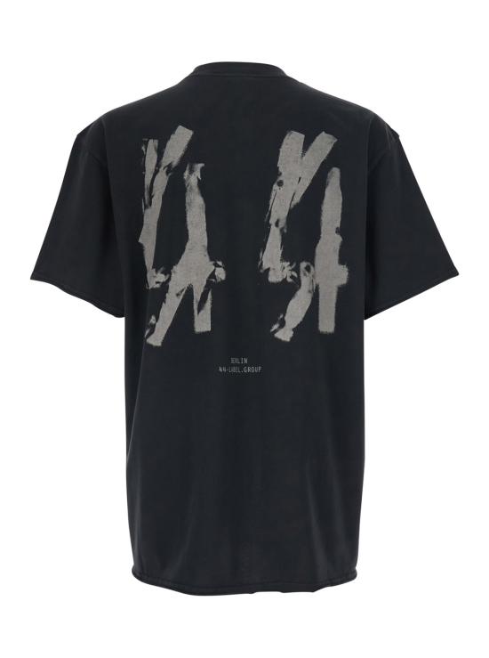 26SS 44레이블 반팔 티셔츠 B0030556FA724P778 Black - 44 LABEL