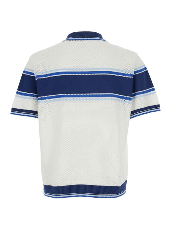 26SS 카사블랑카 폴로 티셔츠 MSS26KW130401WHITEBLUE White - CASABLANCA