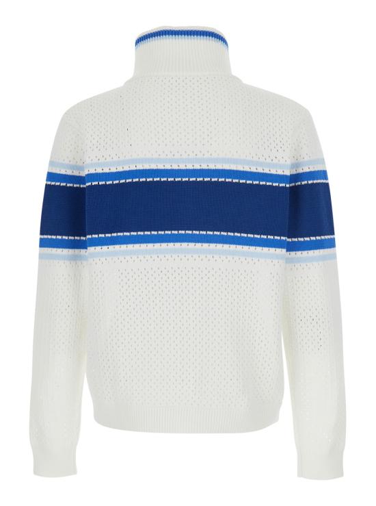 26SS 카사블랑카 긴팔 티셔츠 MSS26KW130301WHITEBLUE White - CASABLANCA