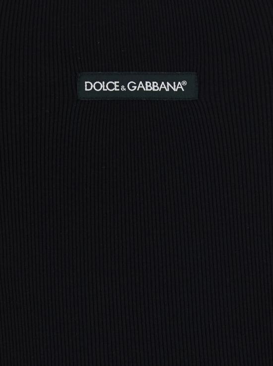 26SS 돌체앤가바나 로고 프린트 코튼 탱크 탑 G8PA8TG7P3IN0000 Black - DOLCE & GABBANA