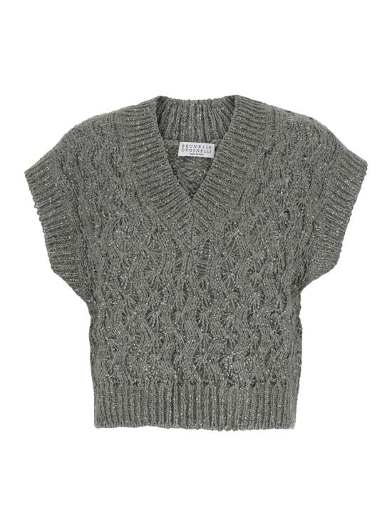 26SS 브루넬로 쿠치넬리 긴팔 티셔츠 MEA371112C9125 Grey