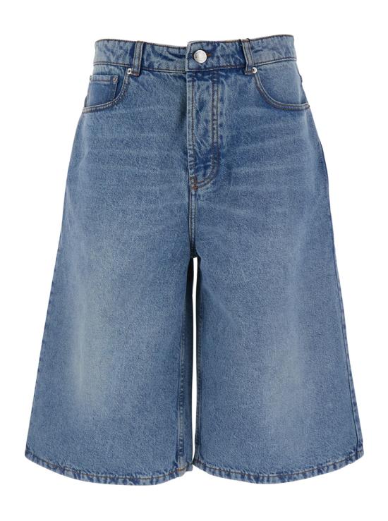 26SS 아미 코튼 라지 핏 버뮤다 쇼츠 HSO838DE0046480 Light blue
