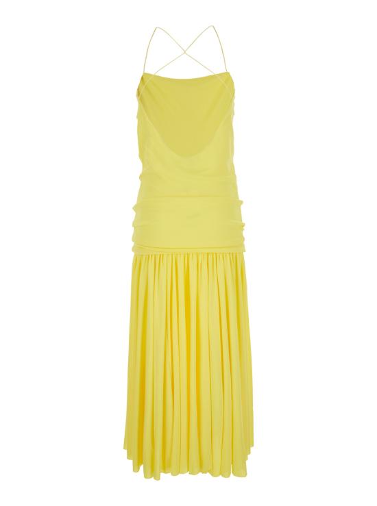 26SS 자크뮈스 롱 원피스 DRW00792AJ00253250 Yellow - JACQUEMUS