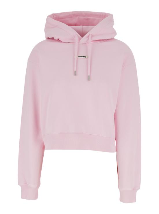 26SS 자크뮈스 르 그로그랭 후드 티셔츠 HOW00247AJ00109431 Pink
