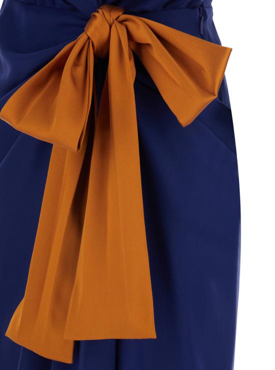 26SS 생로랑 롱 원피스 858262Y1L274001 Blu - SAINT LAURENT