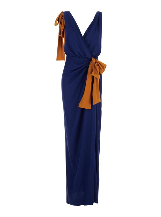 26SS 생로랑 롱 원피스 858262Y1L274001 Blu