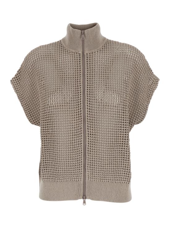 26SS 브루넬로 쿠치넬리 긴팔 티셔츠 MDV762136C8588 Beige