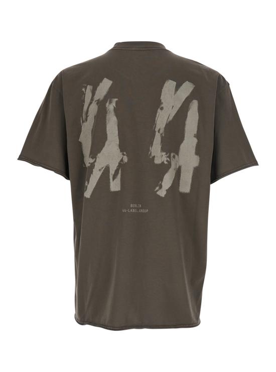26SS 44레이블 반팔 티셔츠 B0030556FA724P777 Grey - 44 LABEL