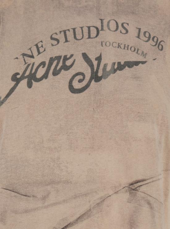 26SS 아크네 스튜디오 반팔 티셔츠 AL0520AE0 Beige - ACNE STUDIOS