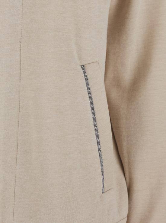 26SS 브루넬로 쿠치넬리 모닐리 지퍼루프 집업 MD828SB806C9066 Beige - BRUNELLO CUCINELLI