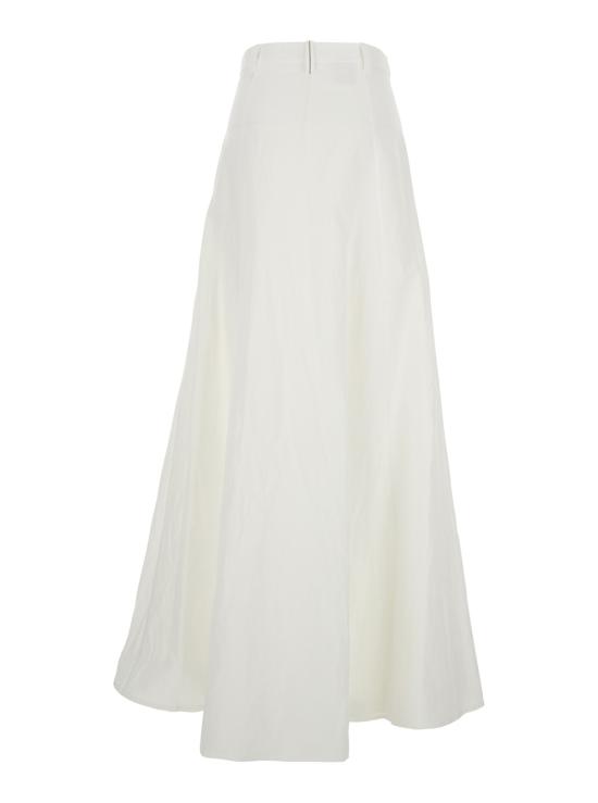 26SS 브루넬로 쿠치넬리 롱 스커트 M0Y02G3998C159 White - BRUNELLO CUCINELLI