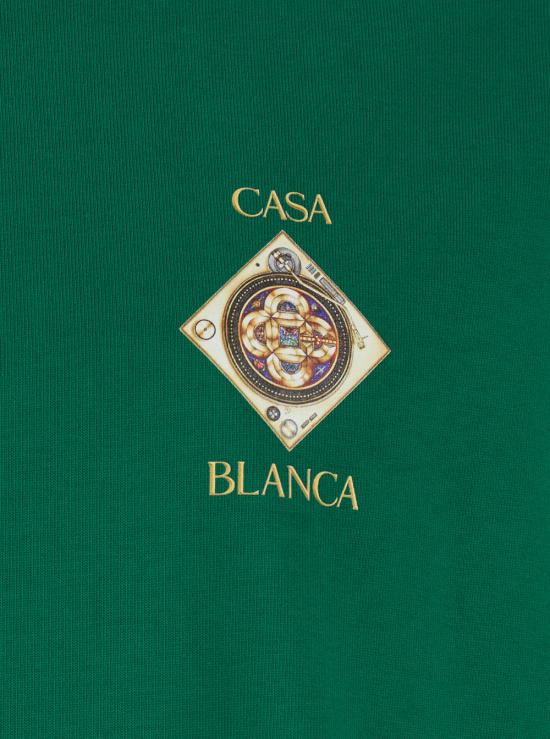 26SS 카사블랑카 반팔 티셔츠 MSS26JTS00103TAKEMETOCHURCH Green - CASABLANCA