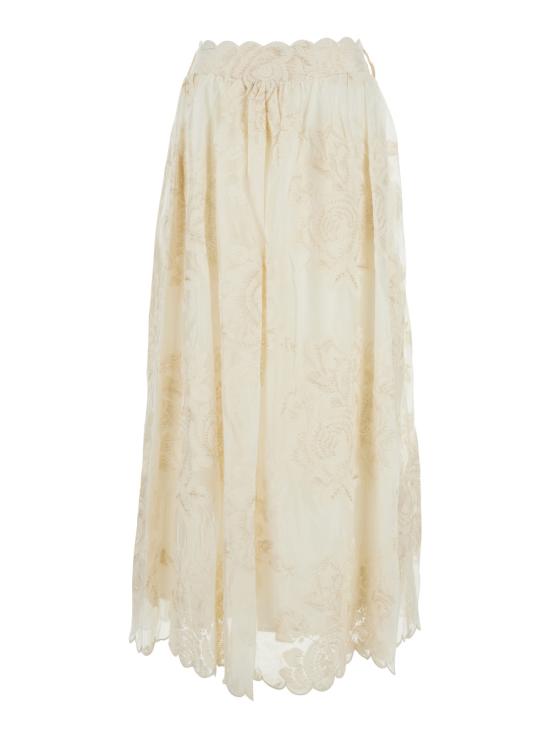 26SS DREAM CATCHER 롱 스커트 D904XW07X71 White