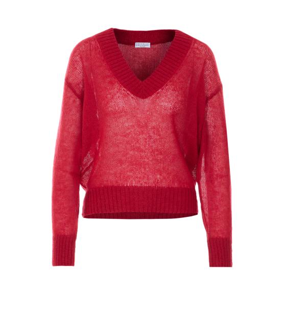 26SS 브루넬로 쿠치넬리 스웨터 M2I776852 C9053 Red