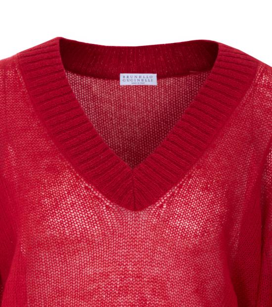 26SS 브루넬로 쿠치넬리 스웨터 M2I776852 C9053 Red - BRUNELLO CUCINELLI