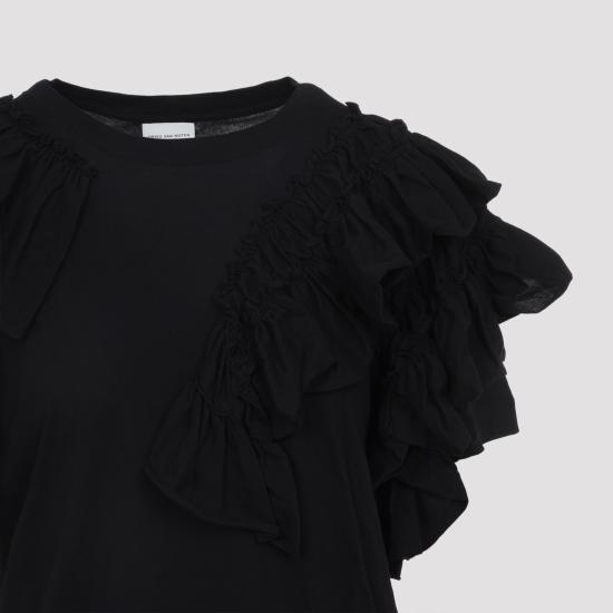 26SS 드리스 반 노튼 반팔 티셔츠 2610111433606 900 BLACK - DRIES VAN NOTEN
