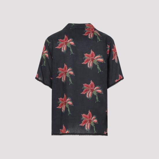 26SS 발렌티노 가라바니 긴팔 셔츠 8V3AAN11BA7 D5Y NERO MAGENTA ROSA VERDE - VALENTINO GARAVANI