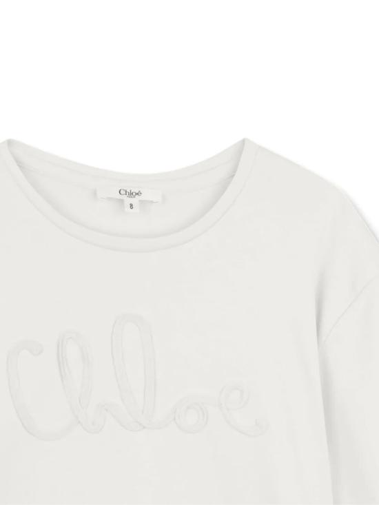 26SS [키즈] 끌로에 티셔츠 C20858 117 BIANCO SPORCO - CHLOE