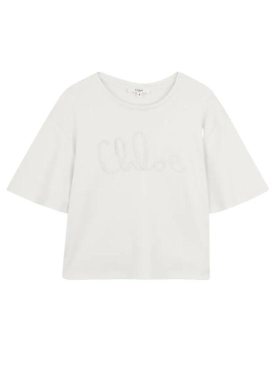 26SS [키즈] 끌로에 티셔츠 C20858 117 BIANCO SPORCO