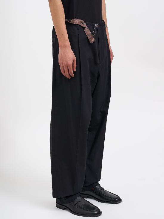 26SS 마리아노 스트레이트 팬츠 NMGSS26PA050126086 Black - MAGLIANO