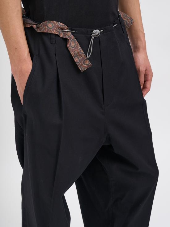 26SS 마리아노 스트레이트 팬츠 NMGSS26PA050126086 Black - MAGLIANO