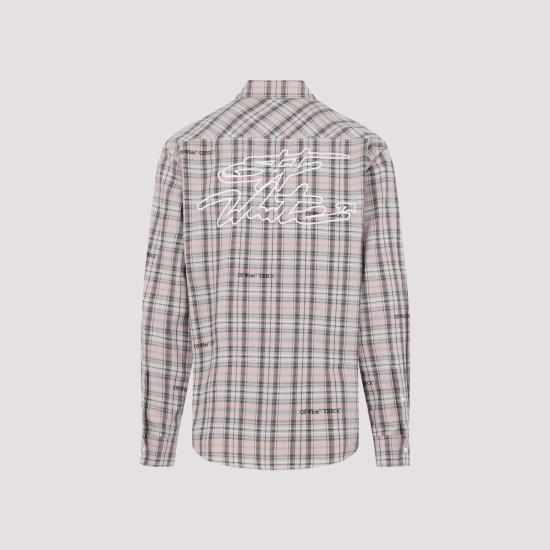 26SS 오프화이트 긴팔 셔츠 44XGE04MS26F001680 MAUVE MORN - OFF WHITE