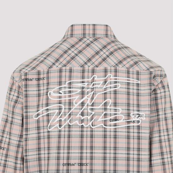 26SS 오프화이트 긴팔 셔츠 44XGE04MS26F001680 MAUVE MORN - OFF WHITE