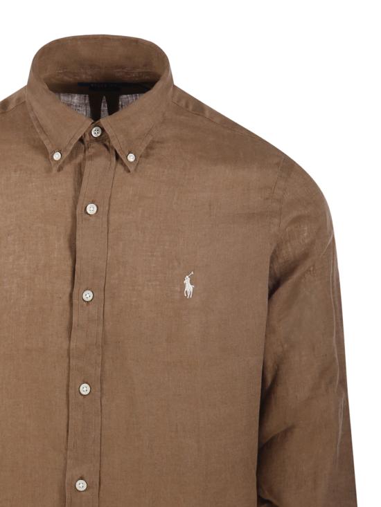 26SS 랄프 로렌 긴팔 셔츠 710966294505 RL BROWN - RALPH LAUREN