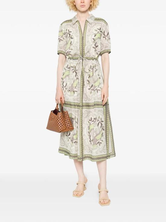 26SS 토리버치 미디 원피스 178715301 White - TORY BURCH