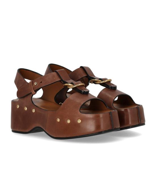 26SS 미스 올리비아 샌들 CAROLA F02 36 Brown - MISS OLIVIA