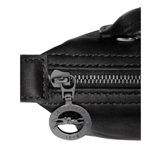 26SS 롱샴 르 플리아쥬 엑스트라 XS 레더 파우치 34205987 001 BLACK - LONGCHAMP